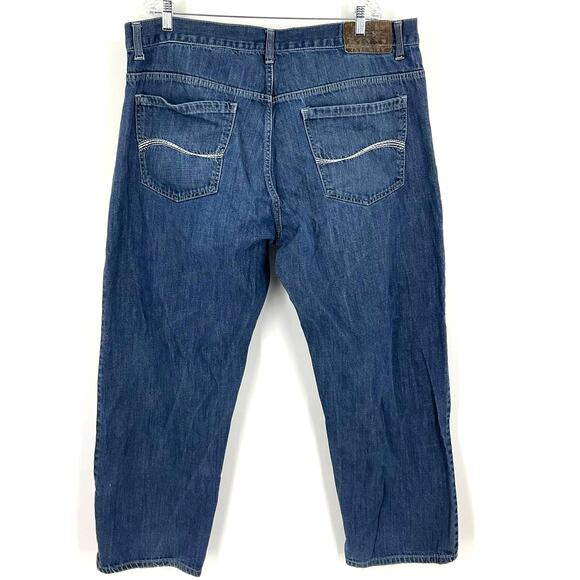 One Nation Straight Leg Blue Jeans Men's Size 46x30 - Picture 2 of 7